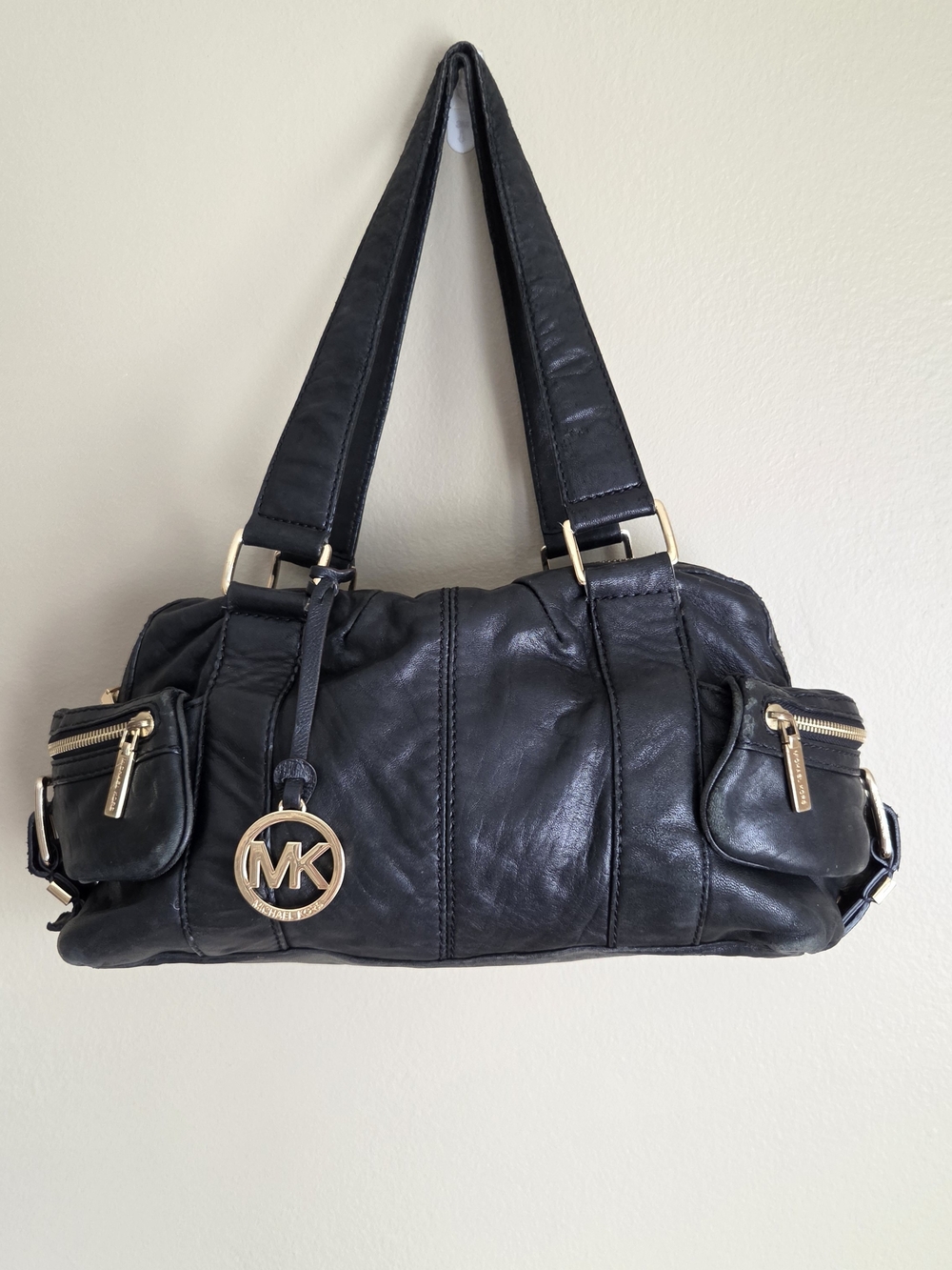 Michael Kors Black Leather Shoulder Bag